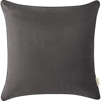 Polštář Dekorativní povlak na polštář 40x40 cm velurový Bianca tmavě šedý
