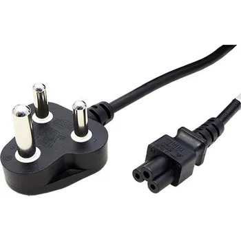 Napájecí kabel Dinic Kabel síťový k notebooku Jižní Afrika (typ M) - IEC320 C5, 1,8m, černý (CB-3-SA) - 19.42.0044