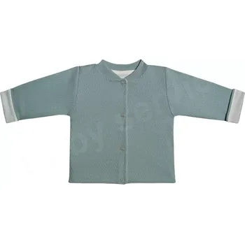 Dupačky Kabátek dvojitý oboustranný Vlnky mátový Baby Service velikost 62