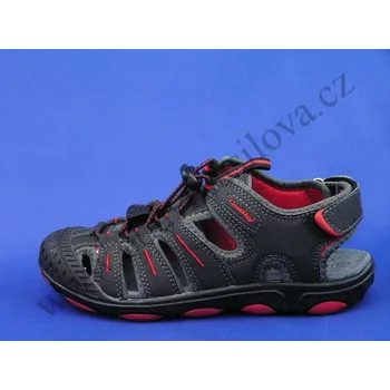 Chlapecké sandály Obuv CONWAY ARTUR black/red (Dětské sandály)