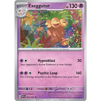 Sběratelská karetní hra Exeggutor 024/091- Paldean Fates Typ karty: Reverse Holo