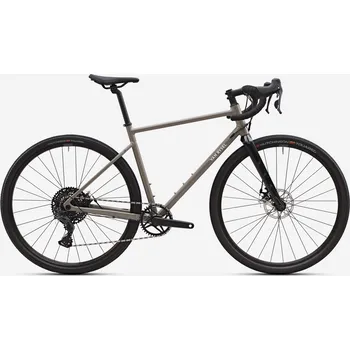 Jízdní kolo VAN RYSEL Gravelové kolo Microshift Sword 1×10 rychlostí GRVL AF L KAŠTANOVÁ