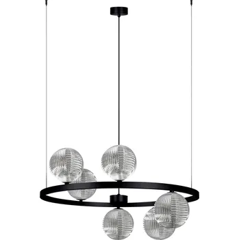 Kaja Monza závěsné svítidlo 6x10 W černá-grafitová K-5703