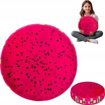 Polštář POLŠTÁŘ DO DĚTSKÉHO POKOJE MELOUN MĚKKÉ SEDÁTKO 39 CM DEKORATIVNÍ