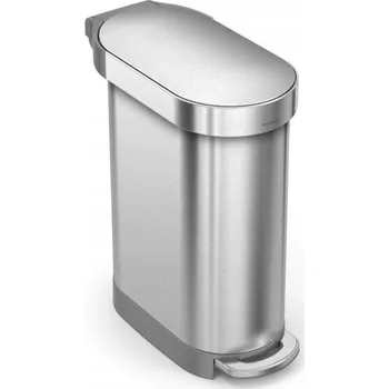 Odpadkový koš Simplehuman SLIM 45L odpadkový koš Ocel - Stříbrná