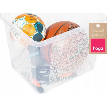 Úložný box KRABIČKA SKLADOVACÍ BOX PEVNÝ A TRANSPARENTNÍ NA KLIKU 30 L