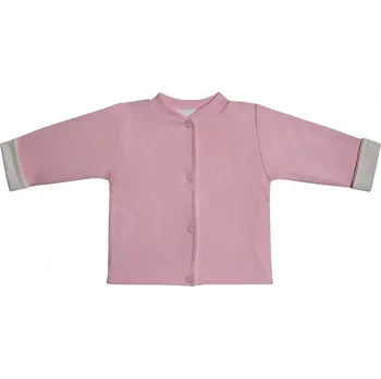 Dupačky Kabátek dvojitý oboustranný Vlnky růžový Baby Service (2907)