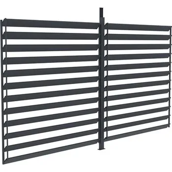 Příslušenství pro zahradní stavbu G21 PBP-G21-RL4X3 otočná lamelová stěna 3,7 x 2,2 m antracit
