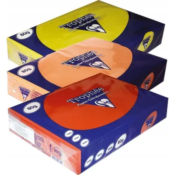 Barevný papír Papír Trophee A4/80g meruňkový (500 listů)