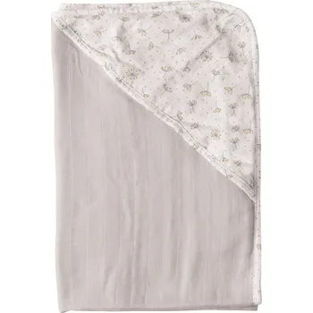 Bebe-Jou Mušelínový ručník s kapucí bambus Bébé-Jou Fabulous Wish Grey