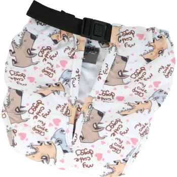 Obleček pro psa Hárací kalhotky Clip - bílá XL