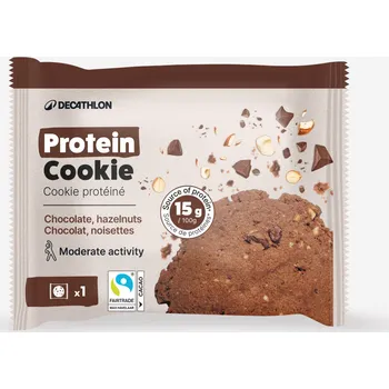 Protein DECATHLON Proteinová bio sušenka čokoládová s oříšky