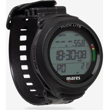 Potápěčský počítač MARES Počítač na potápění s přístrojem Puck Lite ČERNÁ