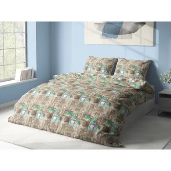 Povlečení Aaryans bavlněné povlečení Petra tyrkysové 140x200/70x90cm