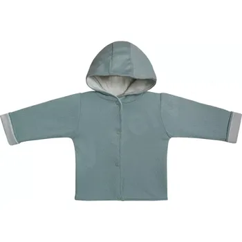 Kabátek dvojitý oboustranný s kapucí Vlnky mátový Baby Service velikost 74