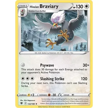 Sběratelská karetní hra Pokémon karta Hisuian Braviary 132/189