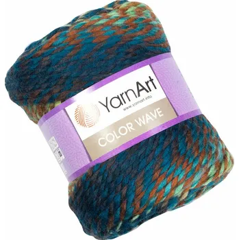 Galanterie Yarn Art Color Wave 114 Blue Orange Green Pletací příze