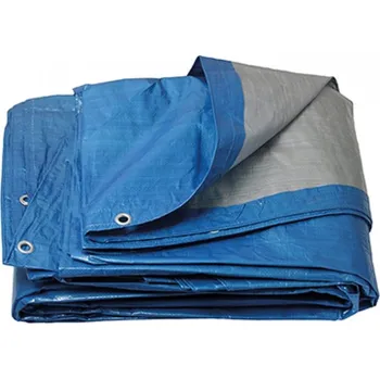 Krycí plachta PE plachta zakrývací kulatá 3.6m 120g/1m2 modro-stříbrná