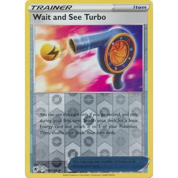 Společenská hra Pokémon karta Wait and See Turbo 158/189 Reverse Holo