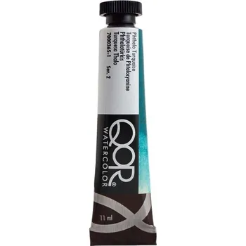 Vodová barva QOR Watercolor 7000365-1 Akvarelová barva Phthalo Turquois 11 ml 1 ks