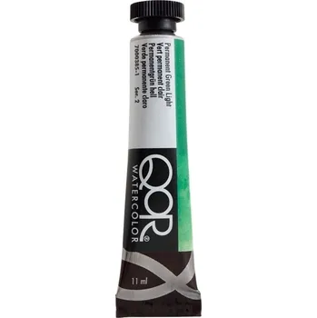 Vodová barva QOR Watercolor 7000385-1 Akvarelová barva Permanent Green Light 11ml 11 ml 1 ks