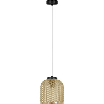 Kaja Capri závěsné svítidlo 1x15 W černá-jantarová K-5620