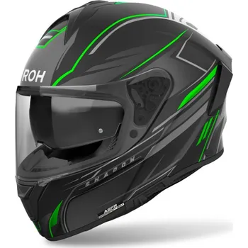 Helma na motorku Přilba SPARK 2 Shadow, AIROH (zelená matná) 2026 (Velikost: XL)