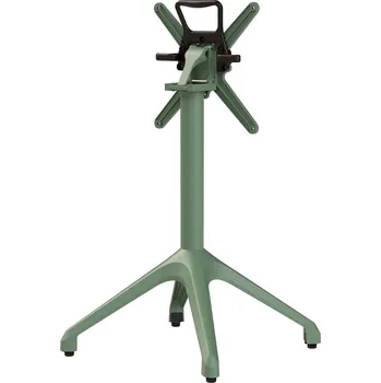 Zahradní stůl Zahradní stolová podnož YUNA zelená pro desky max O80 cm nebo 80×80 cm