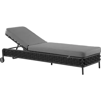 Zahradní lehátko Zahradní lehátko RIO antracit s kolečky