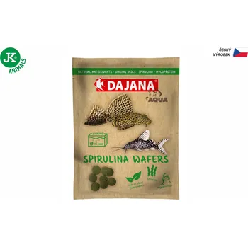 Krmivo pro rybičky Dajana Spirulina Wafers, potápivé disky – krmivo, 25 g
