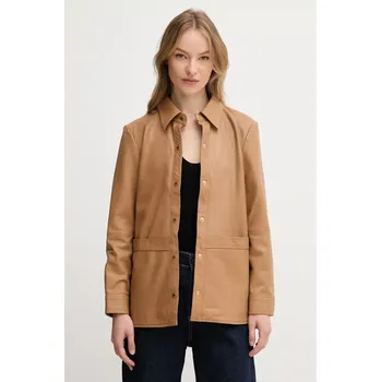 Pánská softshellová bunda Kožená bunda Pedro del Hierro hnědá barva, přechodná, 5499140 82X, vel. M