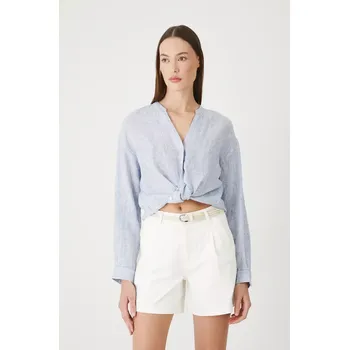 Dámské kraťasy Kraťasy Medicine dámské, bílá barva, hladké, medium waist RS24.SZD073 00X, vel. S