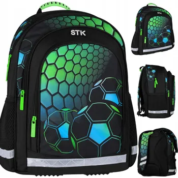 Školní batoh Školní batoh vícekomorový Starpak černý, vícebarevný, zelený 23 l