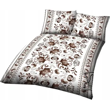 Povlečení Povlečení 140 x 200 cm, 70 x 80 cm, 140 g/m2, bavlna 100% keramika, hnědá barva