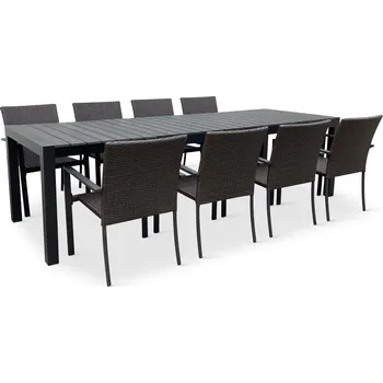 Zahradní sestava Noela Zahradní jídelní set Grande Pasto + 8x ratanová židle Wicker Pat