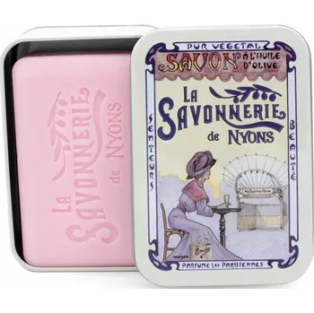 Mýdlo Marseillské mýdlo La Savonnerie de Nyons RŮŽE v krabičce Le Métro 200g