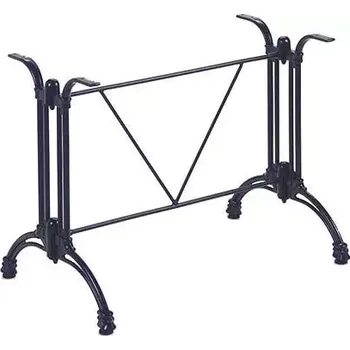 Zahradní stůl Zahradní stolová podnož TIVOLI 2 černá pro obdélníkové desky max 120x80cm