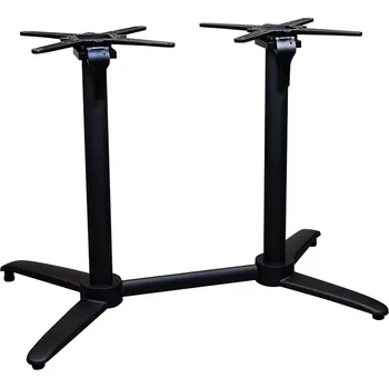 Zahradní stůl Zahradní stolová podnož ELBA černá pro obdélníkové desky max 120x80cm