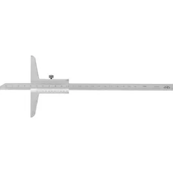 Posuvné měřítko K-met (Kinex) Hloubkoměr bez nosu ČSN 25 1280, DIN 862 0-300 mm 300/100 mm 0,02 mm KINEX - KI2034-02-300