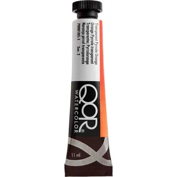 Vodová barva QOR Watercolor 7000185-1 Akvarelová barva Transparent Pyrrole Orange 11ml 11 ml 1 ks