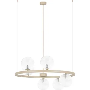 Kaja Tesoro závěsné svítidlo 6x10 W průhledná-béžová K-5700