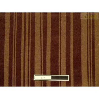 potahová látka 4004 hnědá s proužky š.280cm
