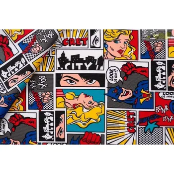 Dámské šaty šatovka barevný komiks