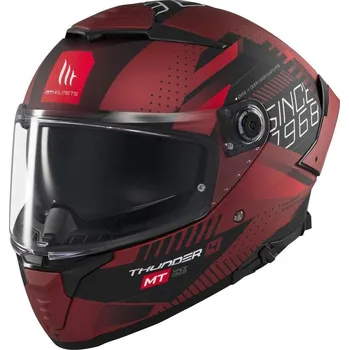 Helma na motorku MT Helmets Thunder 4 SV Luminence matná červená L - 59-60 cm + DÁREK + Doprava ZDARMA