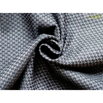 černá látka na kostýmy 2513 s kroužky