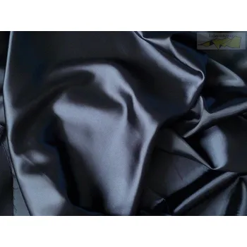 satén strečový 312 temně modrý