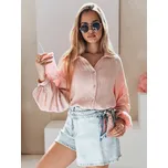 Pudrová oversize dámská mušelínová košile MUSLINEA DY0477 Velikost: ONE SIZE