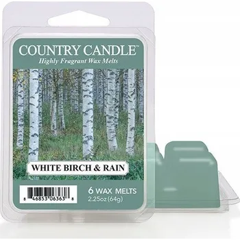 vonný vosk Bílá bříza a déšť - Country Candle - vonný vosk 64 gramů