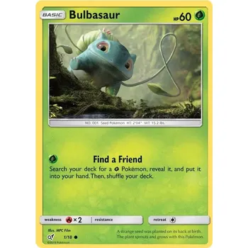 Sběratelská karetní hra Bulbasaur 001 Detective Pikachu