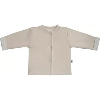 Dupačky Kabátek dvojitý oboustranný Vlnky smetanový Baby Service velikost 62